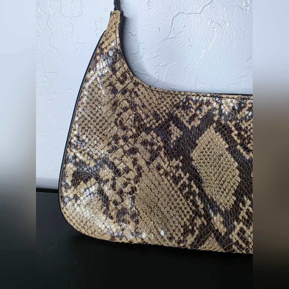 The Limited Faux Snakeskin Pattern Shoulder Bag Mini Purse - Picture 2 of 11